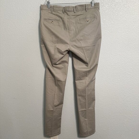 PETER MILLAR Pants Mens Size 40x36 Crown Pilot Flat Front Gray Golf Trouser - Picture 4 of 13